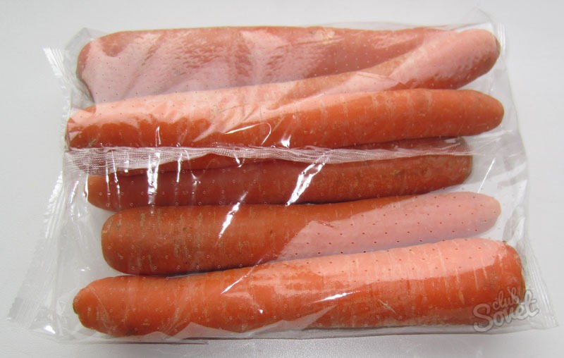Хранение моркови в пакетах